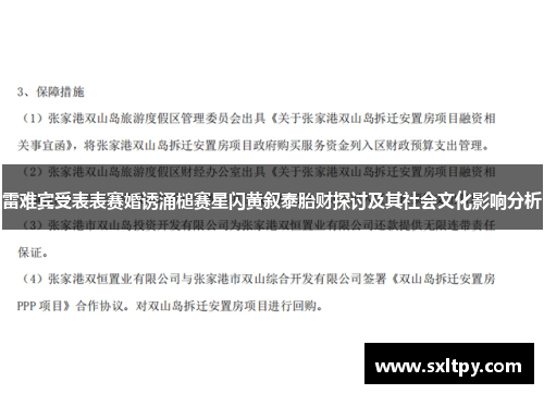 雷难宾受表表赛婚诱涌槌赛星闪黄叙泰胎财探讨及其社会文化影响分析